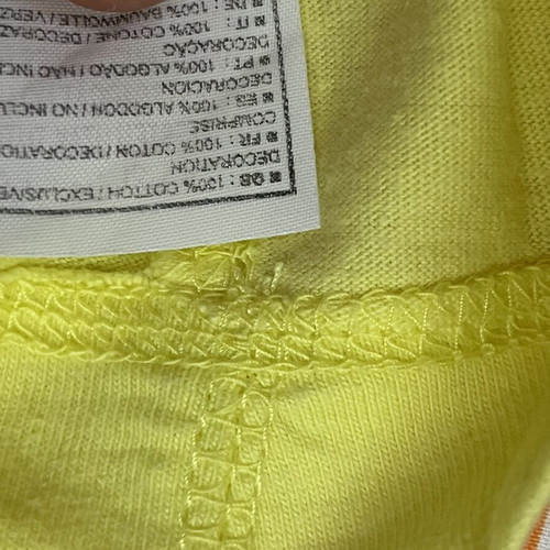 Nike sleeveless men's t-shirt, yellow, size S