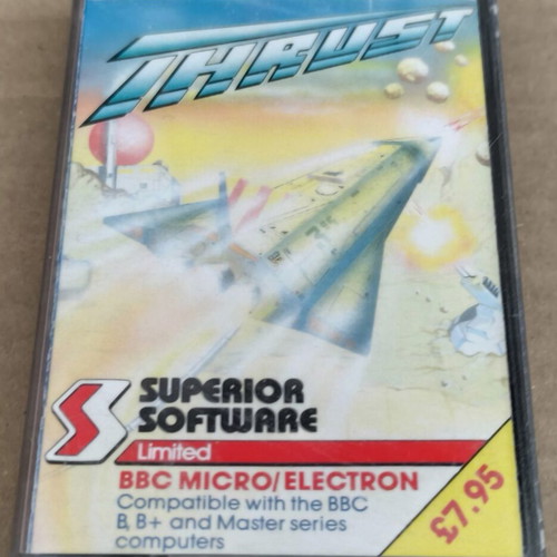 Thrust (Superior Software) BBC Micro / Electron cassette like new, complete in box