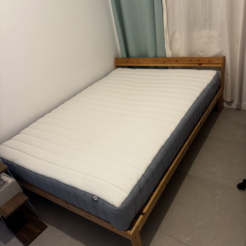 Student Room Furniture Set like new with bed, desk, bookshelf, and nightstand