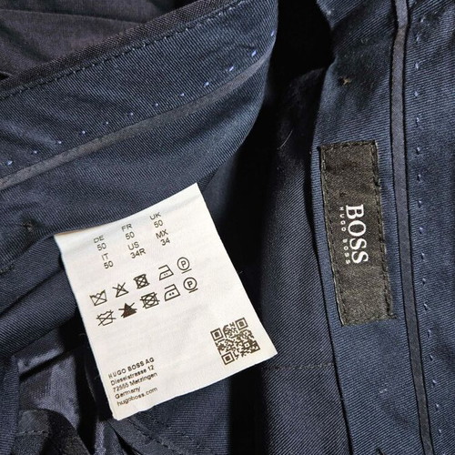 Boss Hugo Boss men's suit trousers, size L, 100% virgin wool