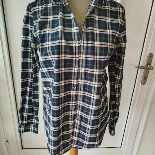 Zara men's shirt size M blue and green like new