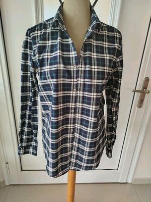 Zara men's shirt size M blue and green like new