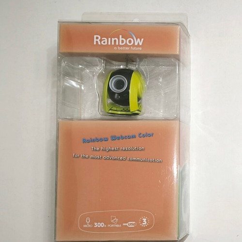 Rainbow Lime Green Webcam new for PC