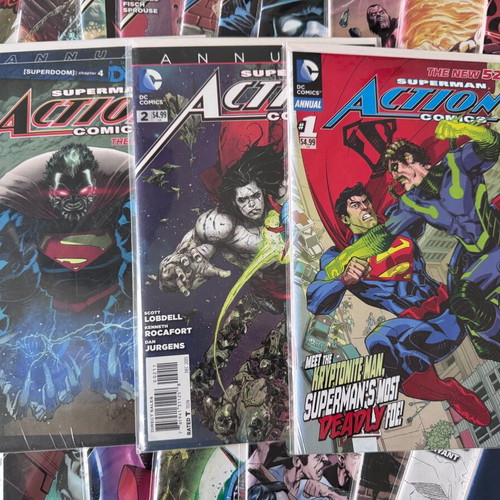 Action Comics (Volume 2) 0-35 + 1 Variant + 3 Annuals new, DC Comics
