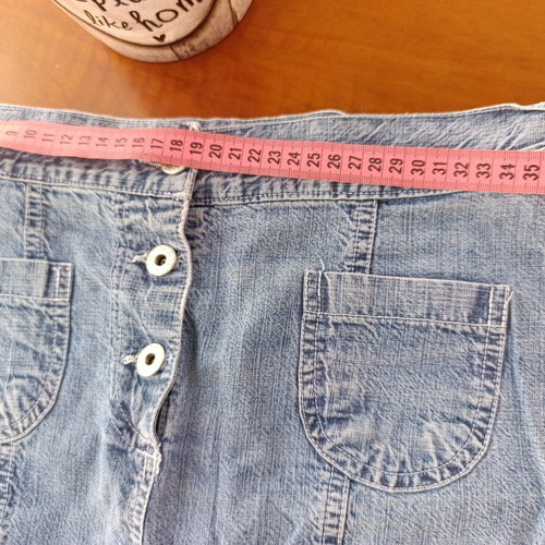 Mini denim skirt medium size like new, 90s Y2K style, blue cotton
