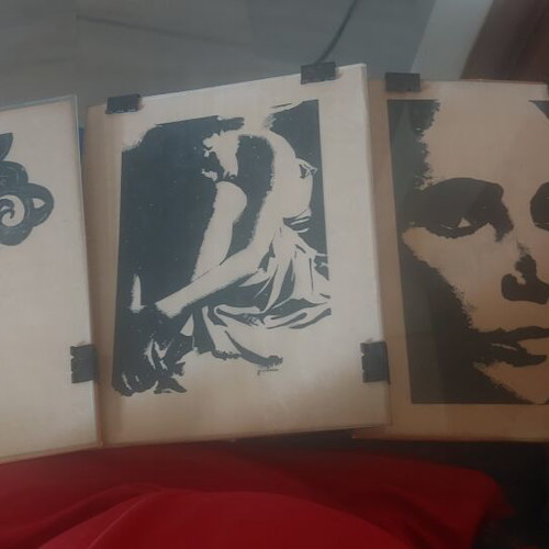 Rinetta Koskinidou woodcut artworks used