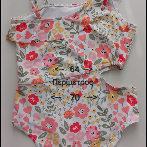 Girls' one-piece swimsuit used, size 11-12 years
