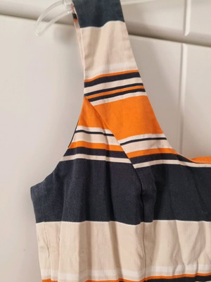 Vintage Manolo dress like new, beige, black, orange, size M