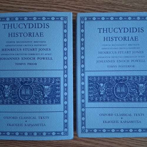 Thucydidis Historiae Oxford Classical Texts Volume One and Two
