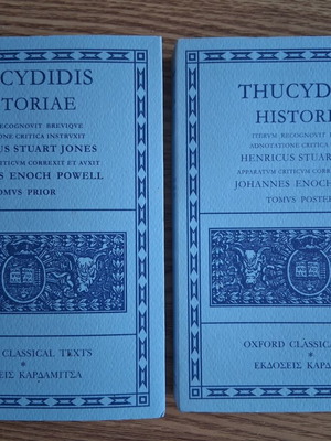 Thucydidis Historiae Oxford Classical Texts Volume One and Two