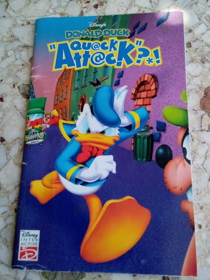 Manual PS1 Quack Attack Donald Duck used