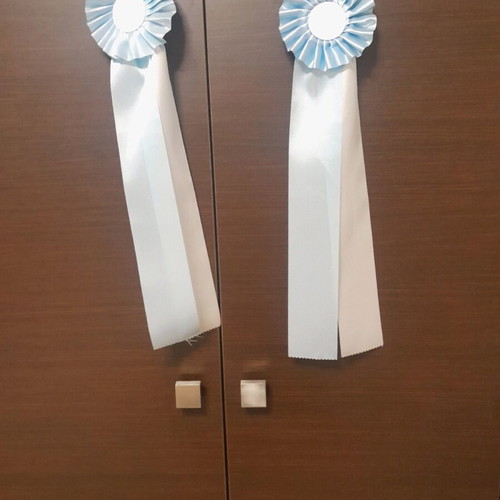 Church ribbons new, pack of two for decoration