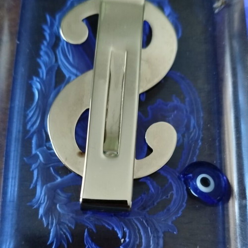 Money clip like new, stainless steel dollar symbol
