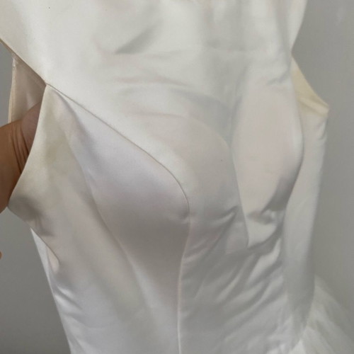 Bachelorette dress used, size M, white midi