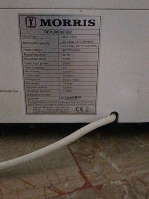 Αφυγραντήρας Morris σαν καινούργιο