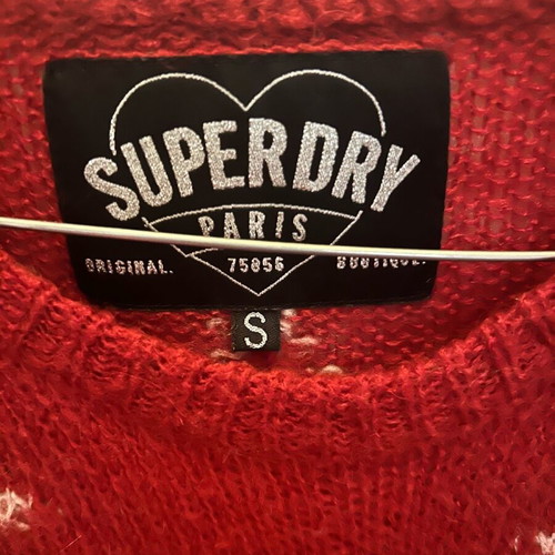 Superdry women's pullover like new, red, size S