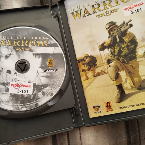 Full Spectrum Warrior PC game used, 3 CD
