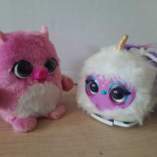 FurReal Fuzzalots and Pomsies Lumies interactive plush toys like new