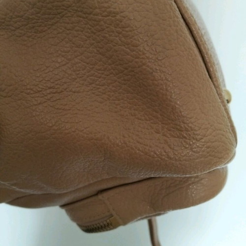 Lancaster leather backpack like new, medium, beige