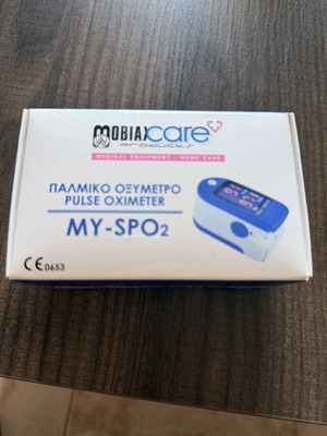 Mobiak My-spo2 Pulse Oximeter Finger New, Blue