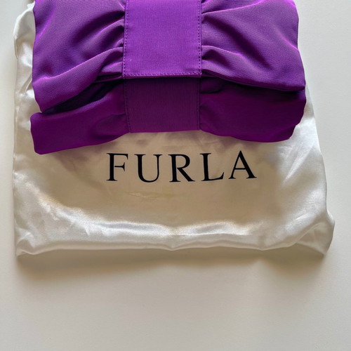 Furla women's clutch bag used, purple