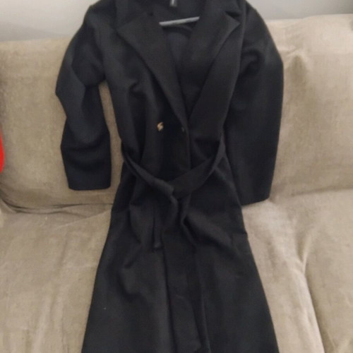 Castor spring coat like new, black