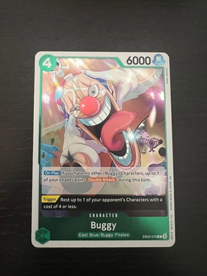 Κάρτα χαρακτήρα One Piece Buggy ασημί σαν καινούργια