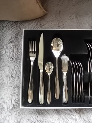 Cutlery sets new, 30 pieces each, stainless steel