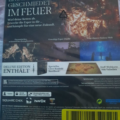 Final Fantasy XVI Deluxe Edition PS5 new, sealed