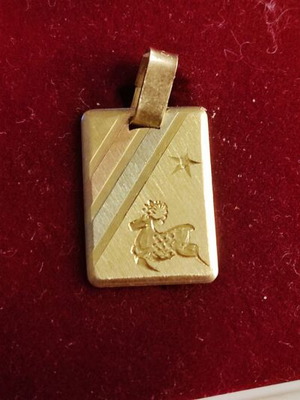 Zodio Gold Aries 14K pendant type Cartie new