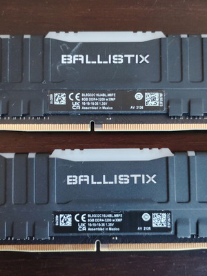 Crucial Ballistix 16GB (2x8GB) DDR4 3200MHz CL16 RGB κιτ