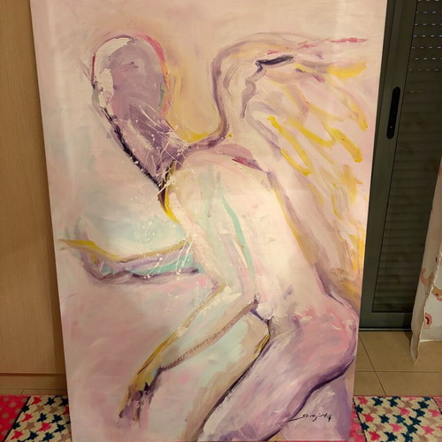 Original large painting 140×90 cm new