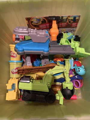 Play Doh tool kit for modeling clay, used