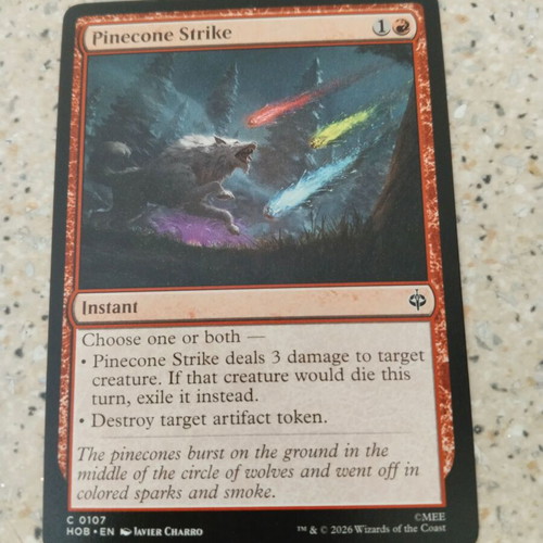 Magic the Gathering Pinecone Strike card