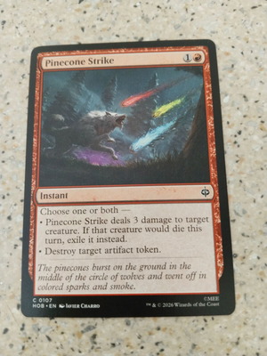 Magic the Gathering Pinecone Strike card