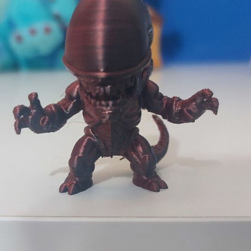 Alien 3D-printed figure like new, 6 x 6 cm