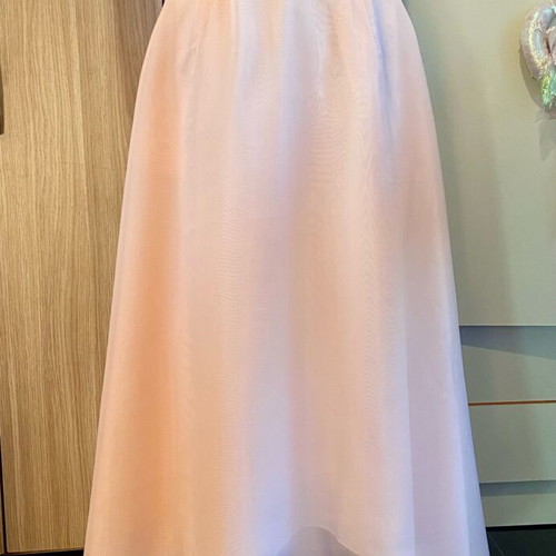 Ethereal salmon pale asymmetrical party skirt like new, size XXS