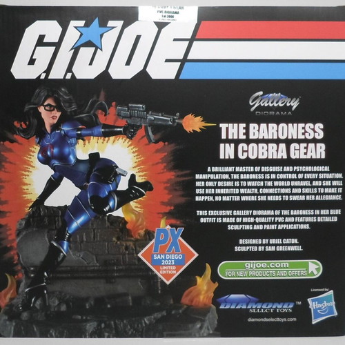 Baroness in Cobra Gear SDCC 2023 PX Previews Exclusive Figure Diorama new