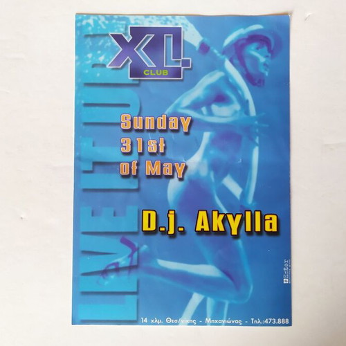 Club XL flyer used, 31/05/1998, Thessaloniki