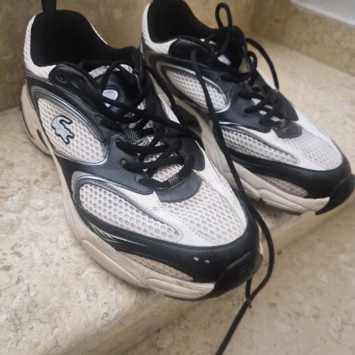 Lacoste Storm 96 2K sneakers size 43 like new, white and black