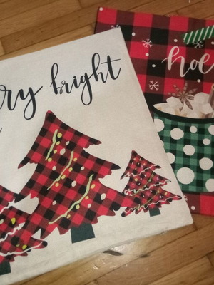 Christmas pillowcases new, set of 2 pieces