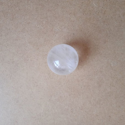 Quartz sphere transparent, like new, 3 cm diameter