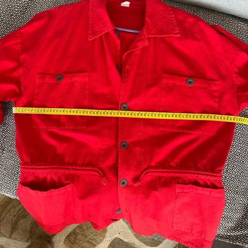 Unisex spring jacket red like new, cotton