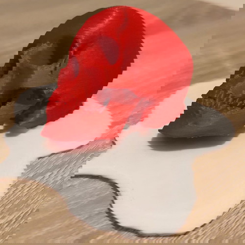 Red skull melting διακοσμητικό Halloween από πλαστικό PLA