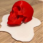  Red skull melting