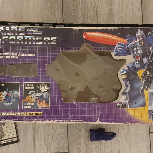 Transformers G1 Galvatron figure used, boxed, missing weapon