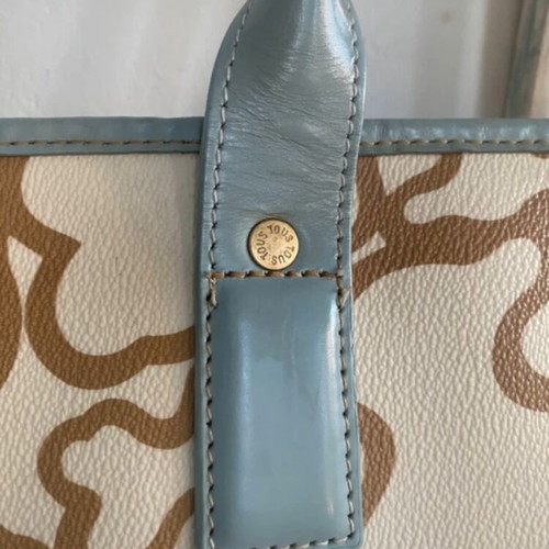 Tous tote bag, beige and green, shoulder style