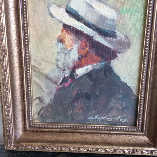 Oil painting by Stamatiadis 1979 like new