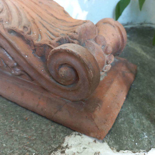 Ceramic frieze used with phytomorphic design, antique