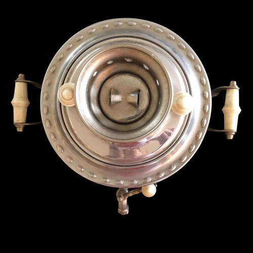 Russian electric samovar used